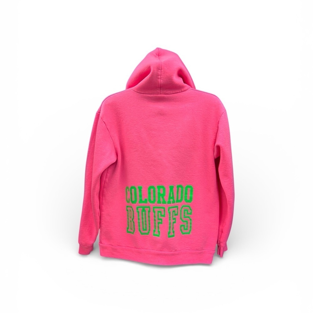 CU fluorescent pink zip up hoodie. - Picture 2 of 8